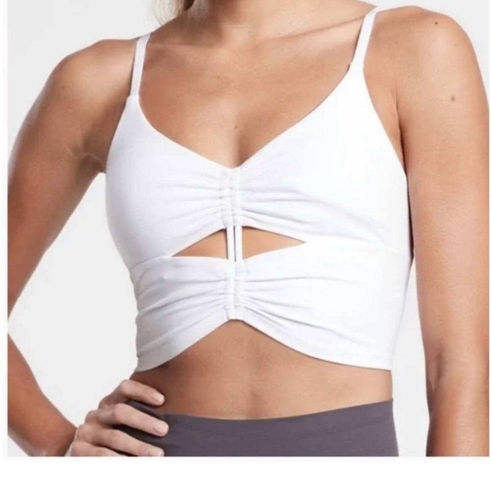 White Strappy Cutout Top